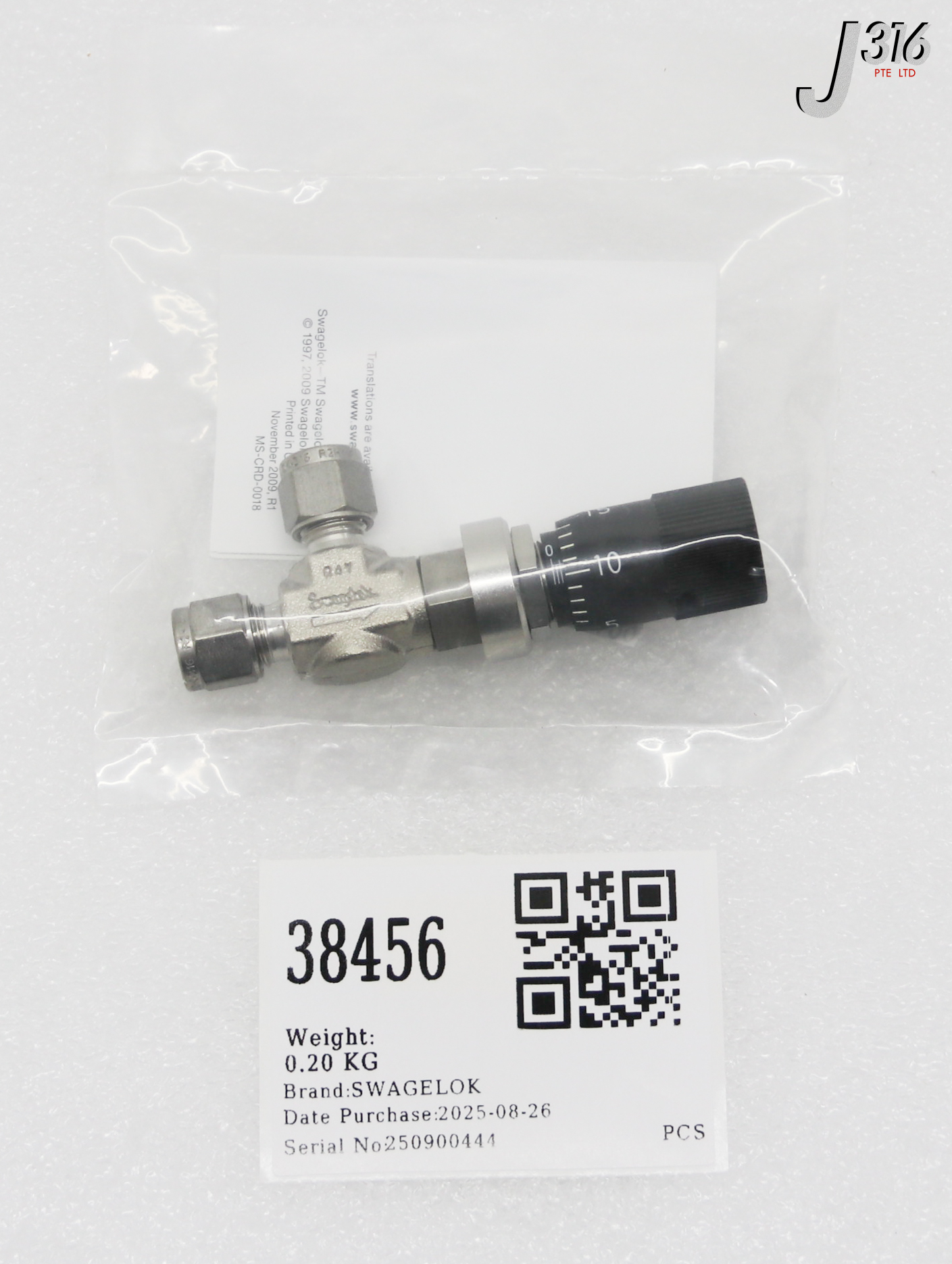 38456 SWAGELOK METERING VALVE (NEW) SS-6MA-MM-MH | eBay